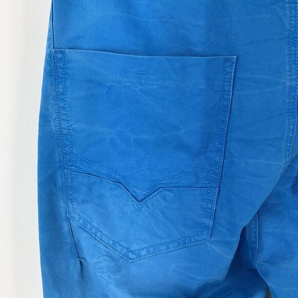 RB Royal Blue Joggers Mens XL Y2K Retro Hip Hop Skate Drawstring Pull on NEW - Picture 9 of 12